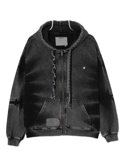 Musium Div. Logo-embroidered Hoodie In Black