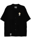 Musium Div. Logo-embroidered Shirt In Black