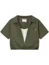 Musium Div. Logo-embroidered Shirt In Green