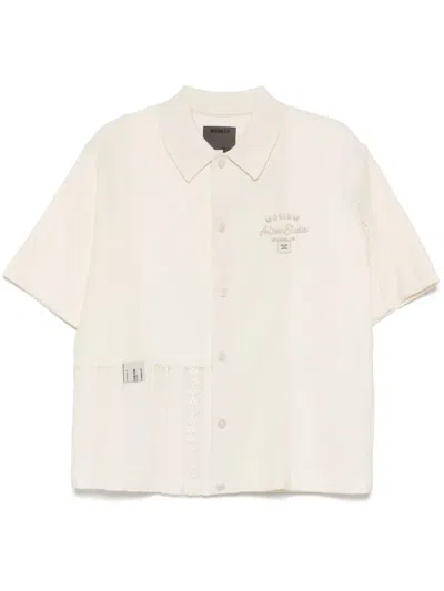 Musium Div. Logo-embroidered Shirt In Nude