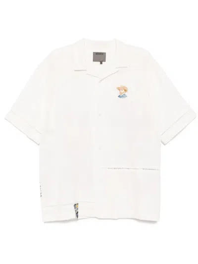 Musium Div. Logo-embroidered Shirt In White