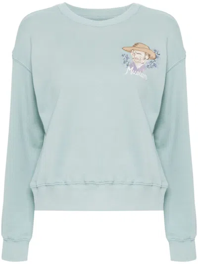 Musium Div. Logo-embroidered Jumper In Blau