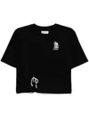 Musium Div. Logo-embroidered T-shirt In Black