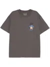 Musium Div. Logo-embroidered T-shirt In Grey
