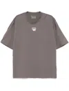 Musium Div. Logo-embroidered T-shirt In Grey