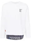 Musium Div. Logo-embroidered T-shirt In Weiss