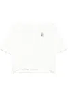 Musium Div. Logo-embroidered T-shirt In White
