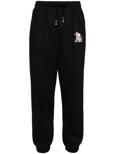 Musium Div. Logo-embroidered Track Pants In Black
