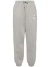 Musium Div. Logo-embroidered Track Pants In Grey