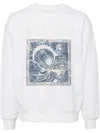 Musium Div. Logo Embroidery Sweatshirt In Weiss