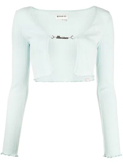 Musium Div. Logo-lettering Cardigan In Green