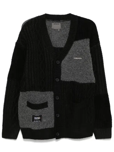 Musium Div. Logo Patch Cardigan In Black