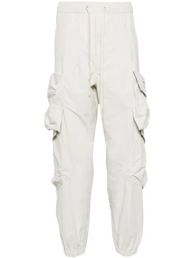 Musium Div. Logo-patch Cargo Trousers In Grey
