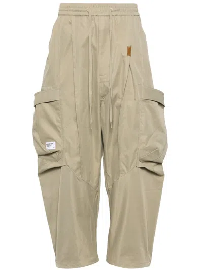 Musium Div. Logo-patch Cargo Trousers In Neutrals