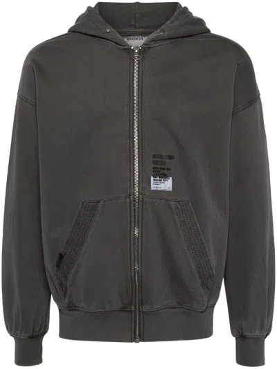 Musium Div. Logo-patch Hooded Jacket In Grey