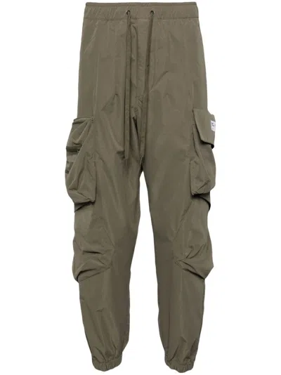 Musium Div. Logo-patch Cargo Trousers In Green