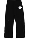 Musium Div. Logo-patch Trousers In Schwarz