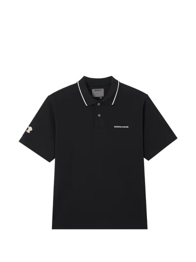 Musium Div. Logo Polo Shirt In Black