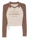 Musium Div. Logo-print Collar-embellished T-shirt In Multi
