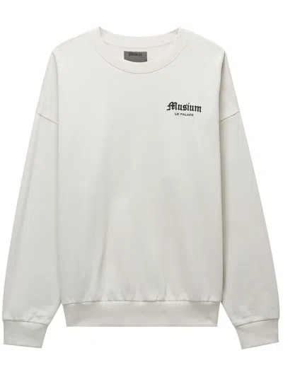 Musium Div. Logo-print Sweatshirt In Weiss