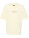 Musium Div. Logo Print T-shirt In 黄色