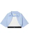 Musium Div. Logo-print Top In Blue