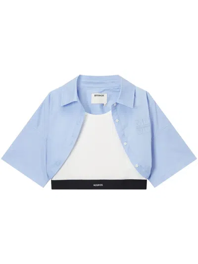 Musium Div. Logo-print Top In Blue