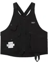 Musium Div. Logo-print Waistcoat In Black