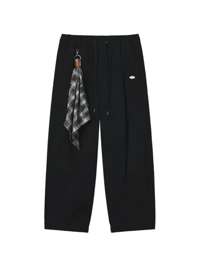 Musium Div. Logo-patch Panelled Track Pants In Black