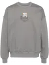Musium Div. Mixed Media Sweatshirt In Grey