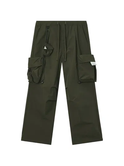 Musium Div. Multi-pocket Straight-leg Cargo Pants In Green