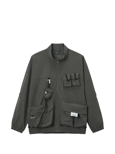 Musium Div. Multi-pocket Zip-up Jacket In Grey