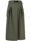 Musium Div. Overlapping Wide-leg Trousers In Green
