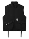 Musium Div. Padded Pocket Gilet In Black