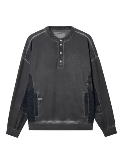 Musium Div. Panelled Sweatshirt In Gray