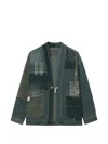 Musium Div. Patchwork Denim Jacket In Blue