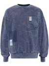 Musium Div. Patchwork Design Sweatshirt In Blau