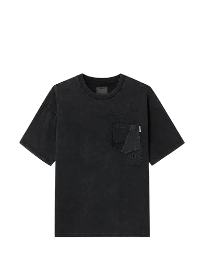 Musium Div. Patchwork-pocket T-shirt In Black