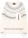 Musium Div. Pattern-jacquard Jumper In Neutrals