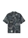 Musium Div. Patterned Shirt In Blue