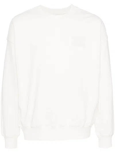 Musium Div. Pixelated Graphic Back Sweatshirt In White