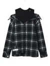 Musium Div. Plaid Button Shirt In Black