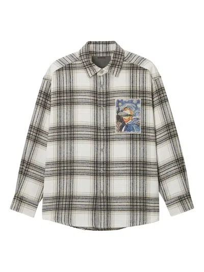 Musium Div. Plaid-pattern Patch Shirt In Multi