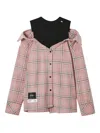 Musium Div. Plaid-pattern Shirt In Pink