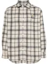 Musium Div. Van Gogh Plaid-print Shirt In White