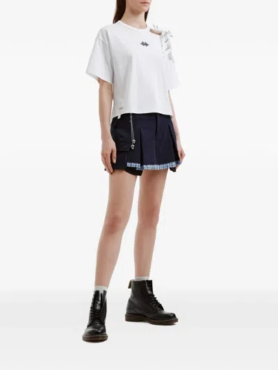 Musium Div. Pleated Cargo Shorts In Blue