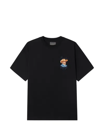 Musium Div. Portrait-print T-shirt In Black
