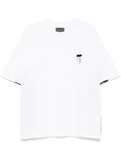 Musium Div. Printed Outseam Panelled T-shirt In White