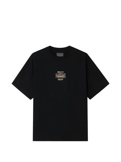 Musium Div. Printed T-shirt In Black