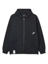 Musium Div. Quilted Zip-up Hoodie In Black
